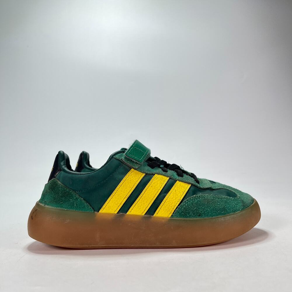 adidas Barreda Decode Green Yellow Hook & Loop Straps Shoes JQ8848 Youth Size 2